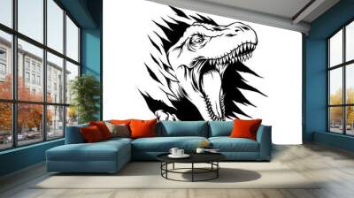 Tyrannosaurus T-rex vector  Wall mural