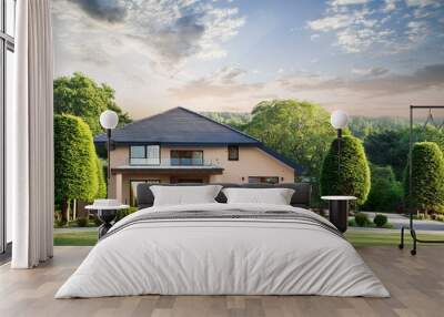 house on the hill Wall mural