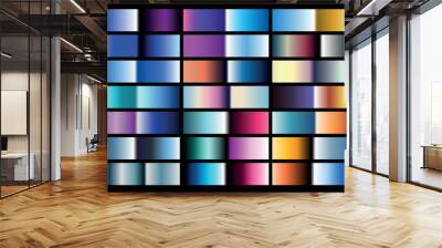 80s Chrome Gradients for type and backgrounds Wall mural