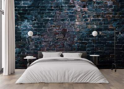 A grungy painted brick wall Wall mural