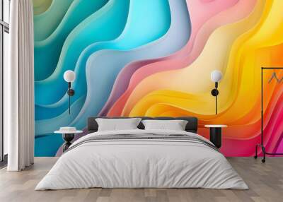 Abstract colorful background Wall mural