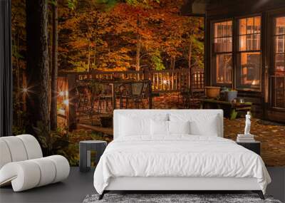 Autumn Deck Wall mural