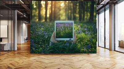 Digital Connection with Nature Wall mural