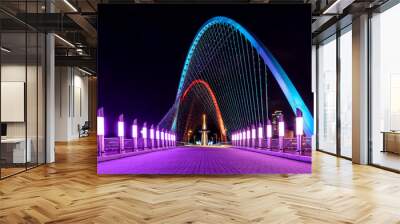 Expo bridge looking towards the science park tower with bridge foreground 2 Wall mural