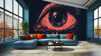 eye catching did you know dark background for interesting fact Wall mural