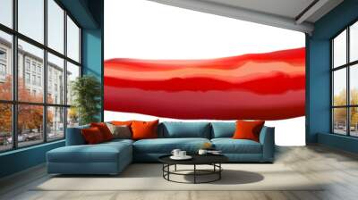 Hot red chili or chilli pepper isolated on transparent background Wall mural