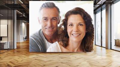 Contented in their marriage. A happy mature couple spending time together. Wall mural