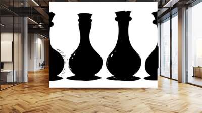 magic potions cartoon style, no background Wall mural