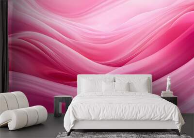 pink abstract wave background, ai generated Wall mural