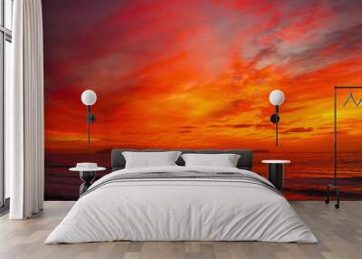 Red Sunset Wall mural