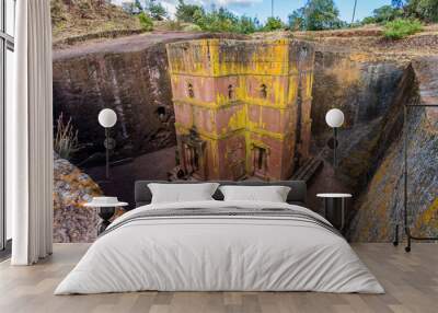 Rock Hewn Churches of Lalibela, Ethiopia Wall mural