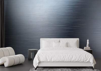 silver metal texture of brushed stainless steel plate with the reflection of light Wall mural