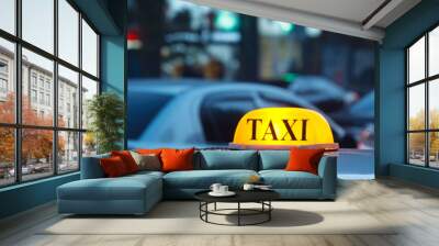 Taxi Wall mural