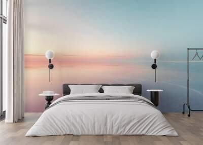 Tranquil minimalist landscape with smooth surface Wall mural