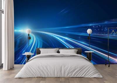 Vector abstract of science futuristic energy technology Wall mural