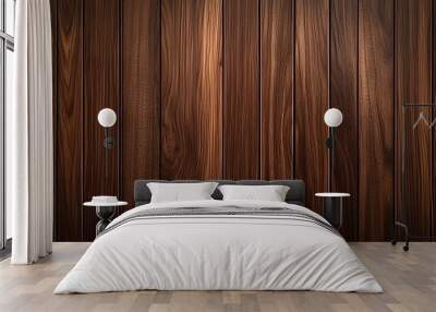 vertical grained wood board texture background dark brown wood grain veneer backdrop Wall mural