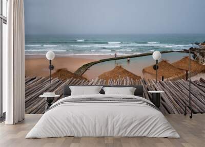 View of the touristic village of Azenhas do Mar in Portugal Wall mural