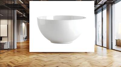 White bowl isolated on a transparent background. Wall mural