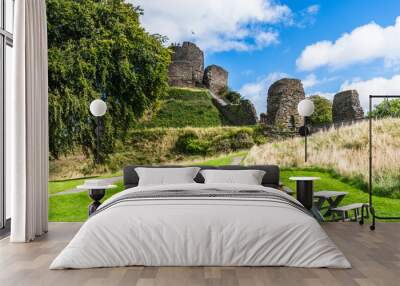 Launceston castle in Launceston, Cornwall, England. Wall mural