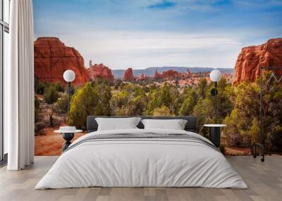 View of Kodachrome Basin State Park, Utah, USA, in spring. Wall mural