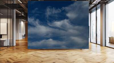 blue sky with white clouds,weather, cloudy, day,outdoors, space,cloudscape, atmosphere,  Wall mural