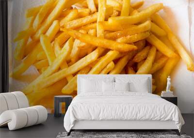 Close Up of Fries with Salt Wall mural