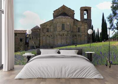 The pieve of S. Pietro in Romena, Tuscany, Italy. Wall mural