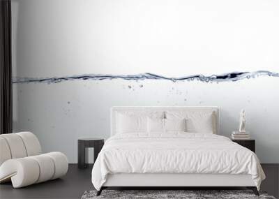 water line surface against white background Wall mural