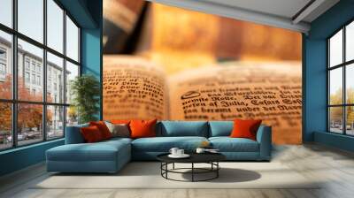 old book Wall mural