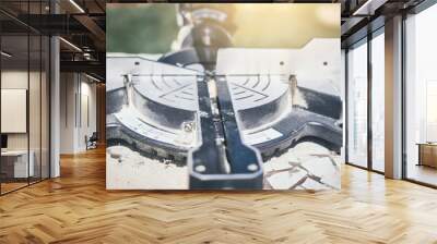 worker cutting metal Wall mural