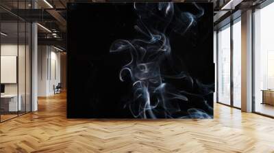 Smoke on a black background Wall mural