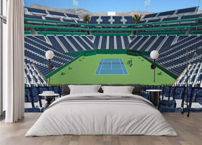 3D render of beutiful modern tennis masters 1000  lookalike stadium Wall mural