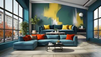 Photo modern style interior room 3d illustration Wall mural