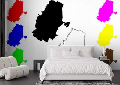 Chia city (Republic of Colombia) map vector illustration, scribble sketch Chía map Wall mural