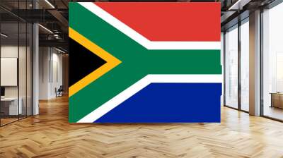 National Flag Republic of South Africa (RSA) - vector, Wall mural