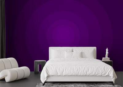 Purple abstract radial step gradient background, Abstract purple circular background, Wall mural