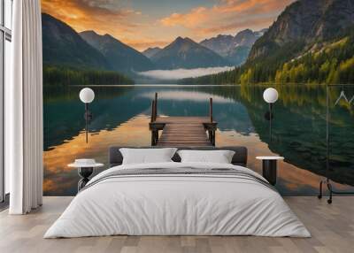 the essence of tranquility in nature Wall mural