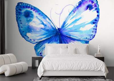 Blue butterfly Wall mural