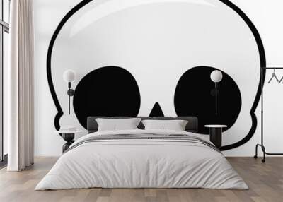 cute skull vector illustration Wall mural