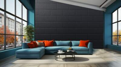 black texture background Wall mural