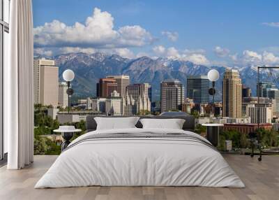 Salt Lake City Profile Wall mural