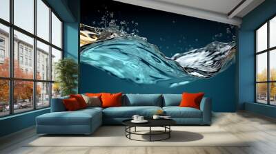  water flow effect from the side Generative A Wall mural