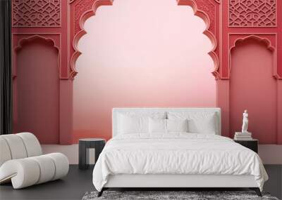 flat wall with Islamic ornament Wall mural