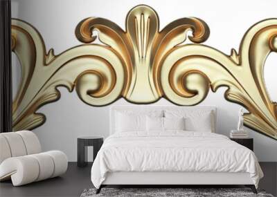 gold ornament with a pattern Wall mural