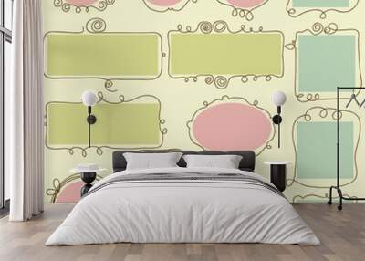 Cute frames Wall mural