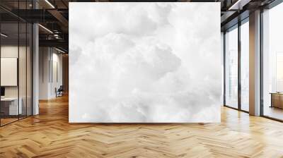 white fluffy cumulus clouds full flame  Wall mural