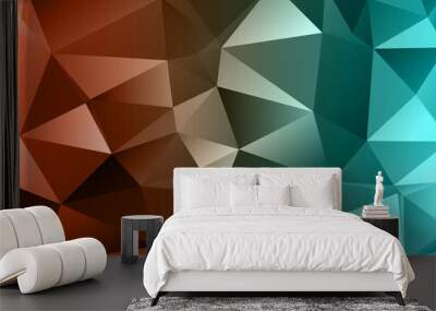 colored polygon background Wall mural