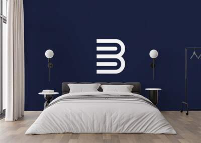 letter b logo icon design vector design template inspiration Wall mural