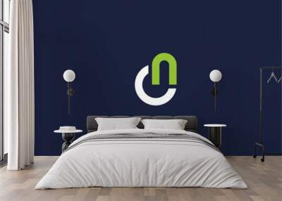 Letter cn logo icon design vector design template inspiration Wall mural