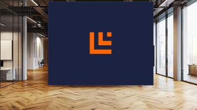 letter ll with square logo icon design vector design template inspiration Wall mural